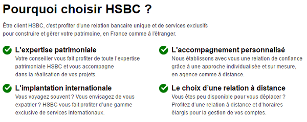 avantages HSBC