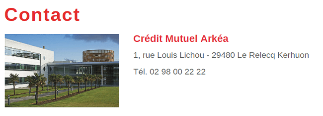 Contact Crédit Mutuel Arkéa