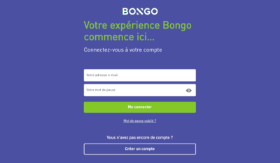 bongo.be Mon compte