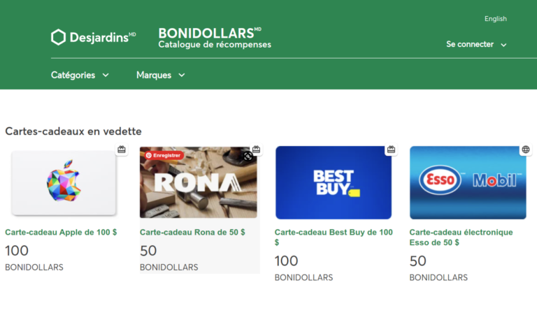 catalogue bonidollars