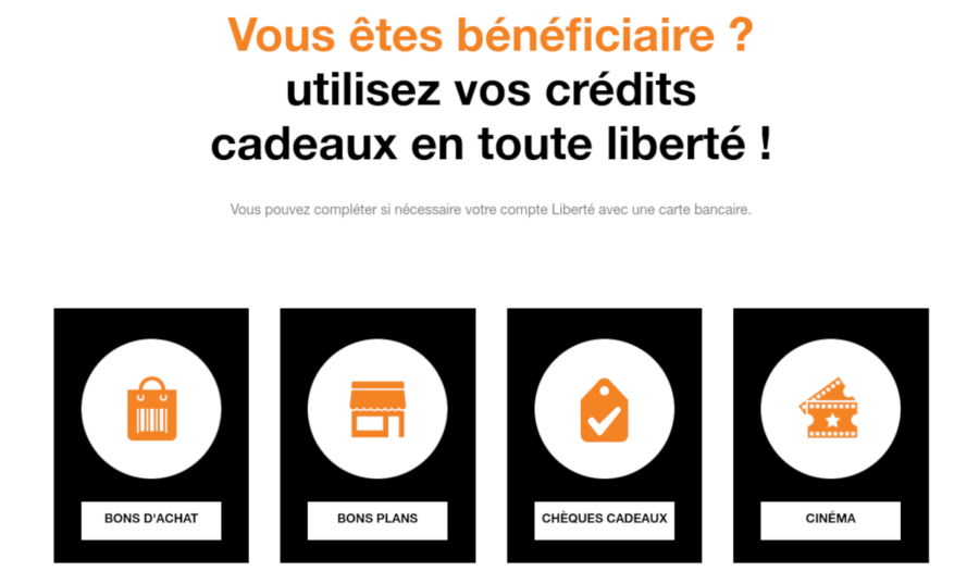 crédit cadeau Orange