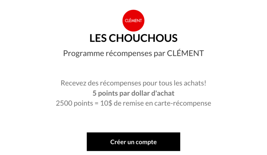 créer mon compte chouchou clément