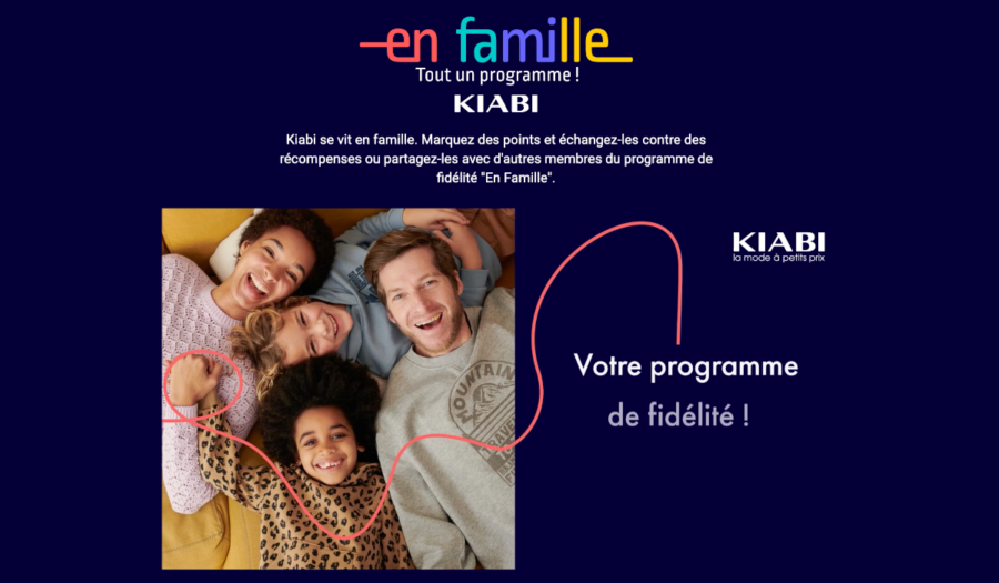 programme fidélité En famille Kiabi