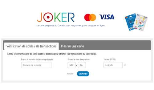 solde carte prépayée Joker