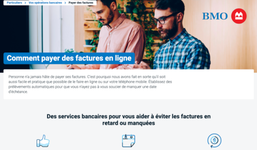 bmo paiement de facture