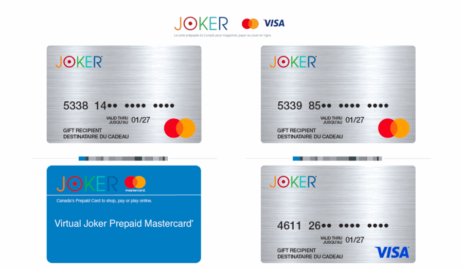 carte prépayée joker mastercard visa