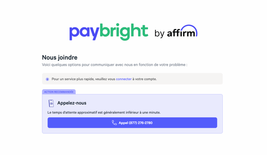 support paybright français