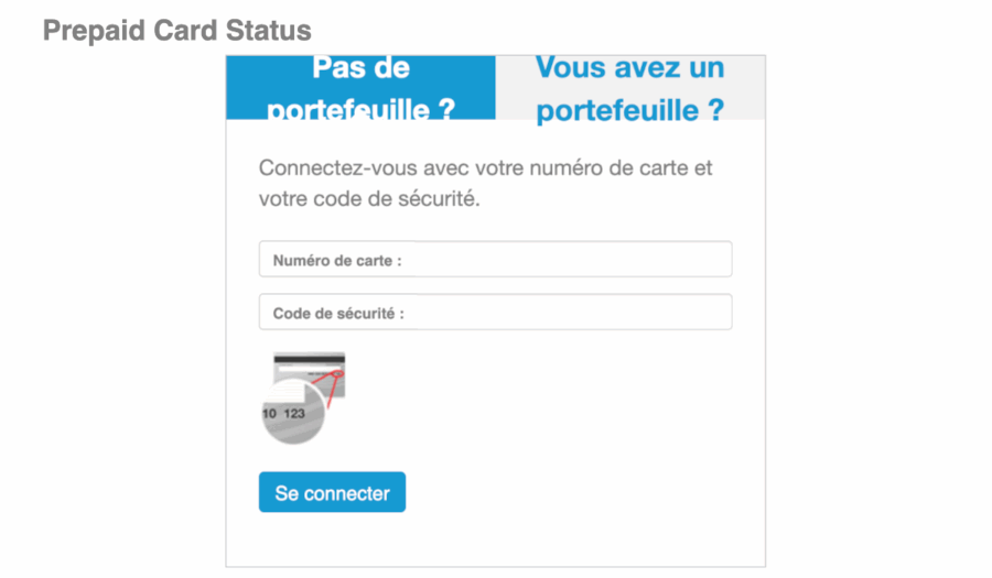 prepaidcardstatus.com visa français
